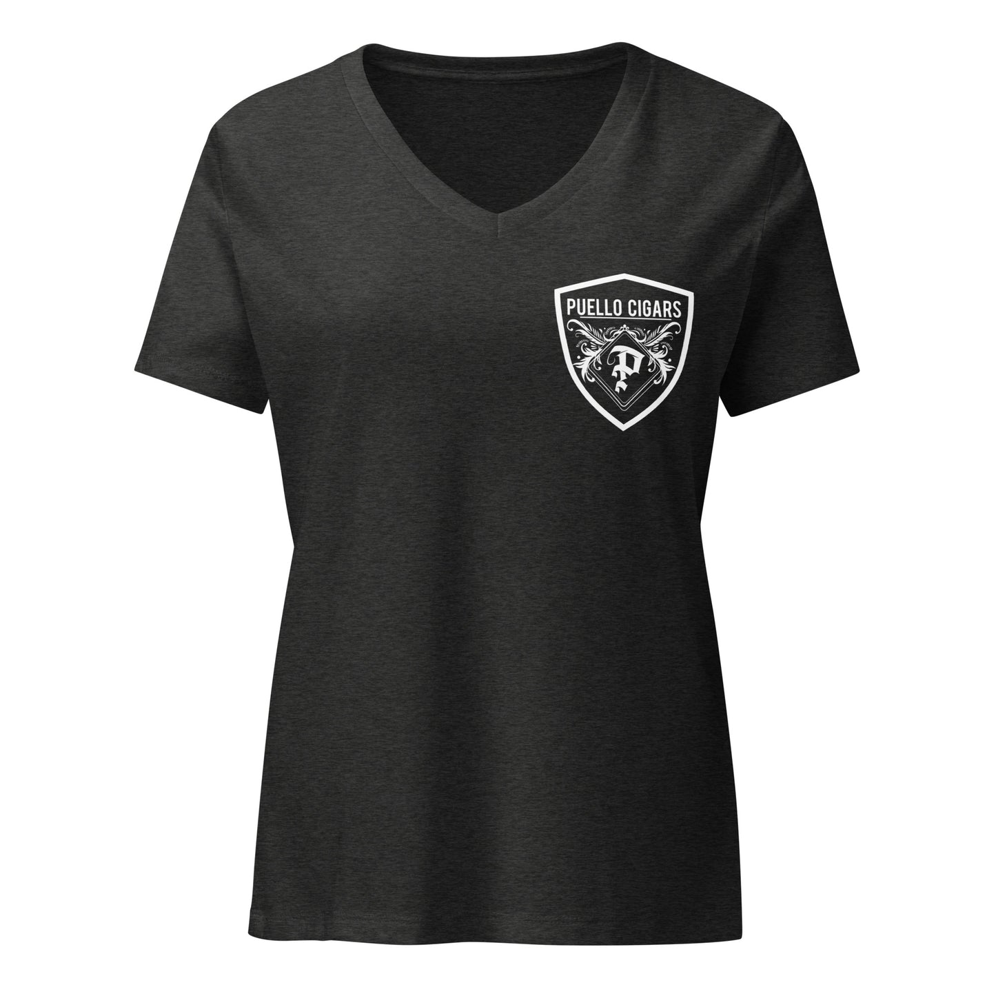 P.C Women’s White Logo V-Neck